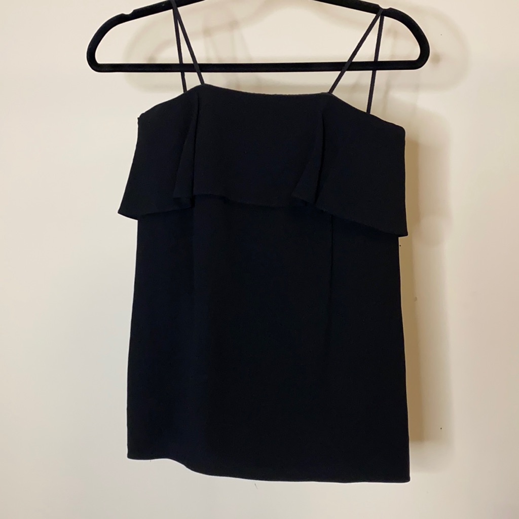Strapless Flutter Blouse